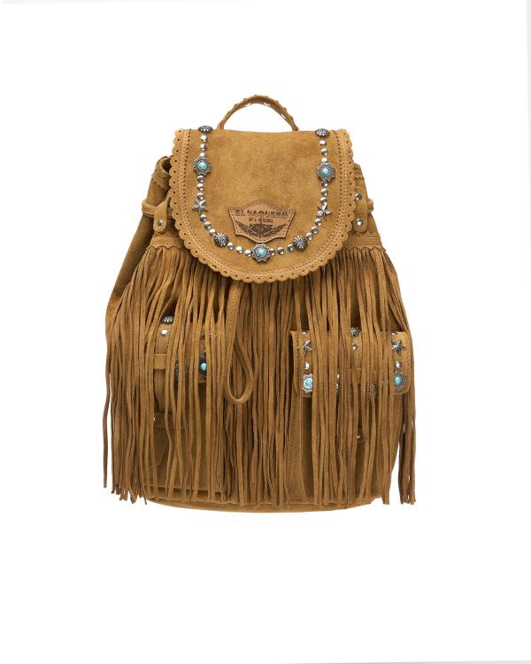 BORSA IN PELLE BORCHIATA ALBA STUDDED SILVERSTONE MOU